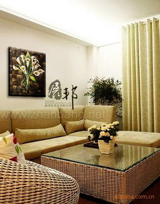 純手繪精品裝飾畫《玉蘭花》 藝術(shù)與家居的完美融合